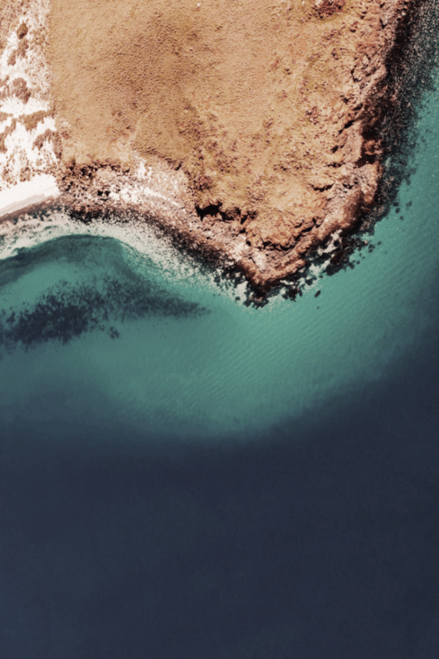 Pristine ocean coastline
