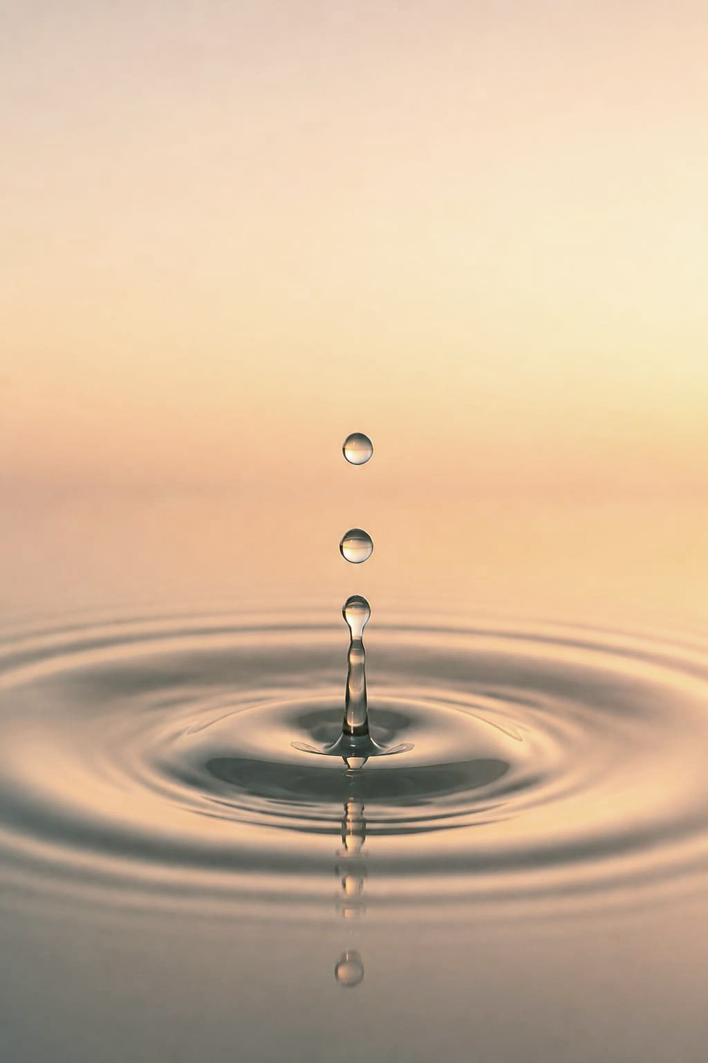 Crystal clear pure water